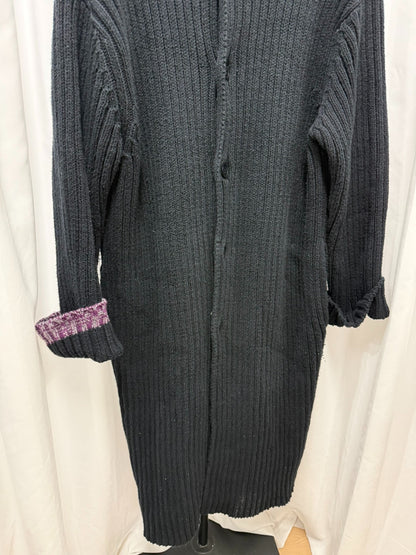 Yohji Yamamoto Pour Homme Patchwork Oversized Sweater Coat Sample