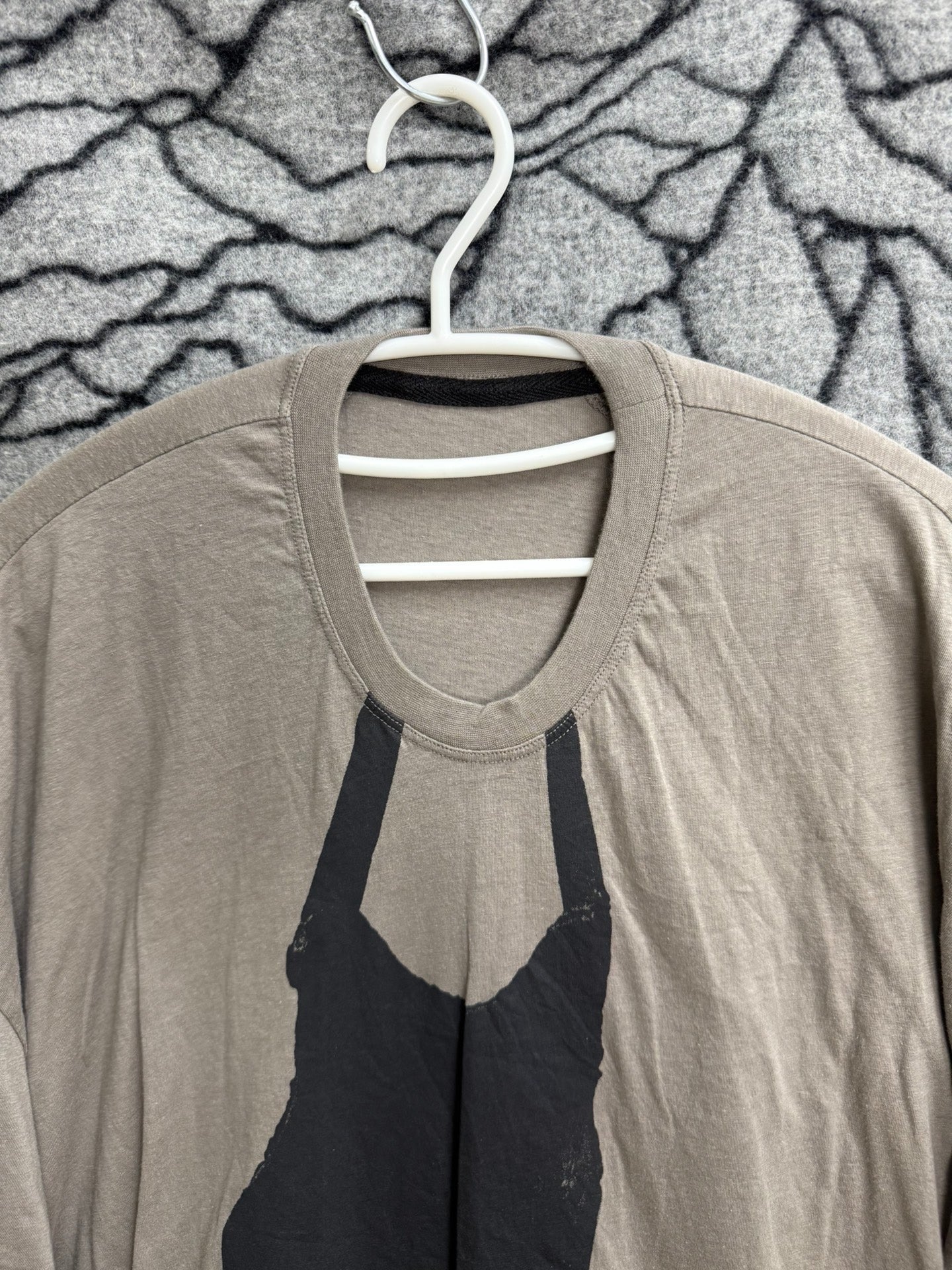 Julius Abstract Print Loose Mecha Tee