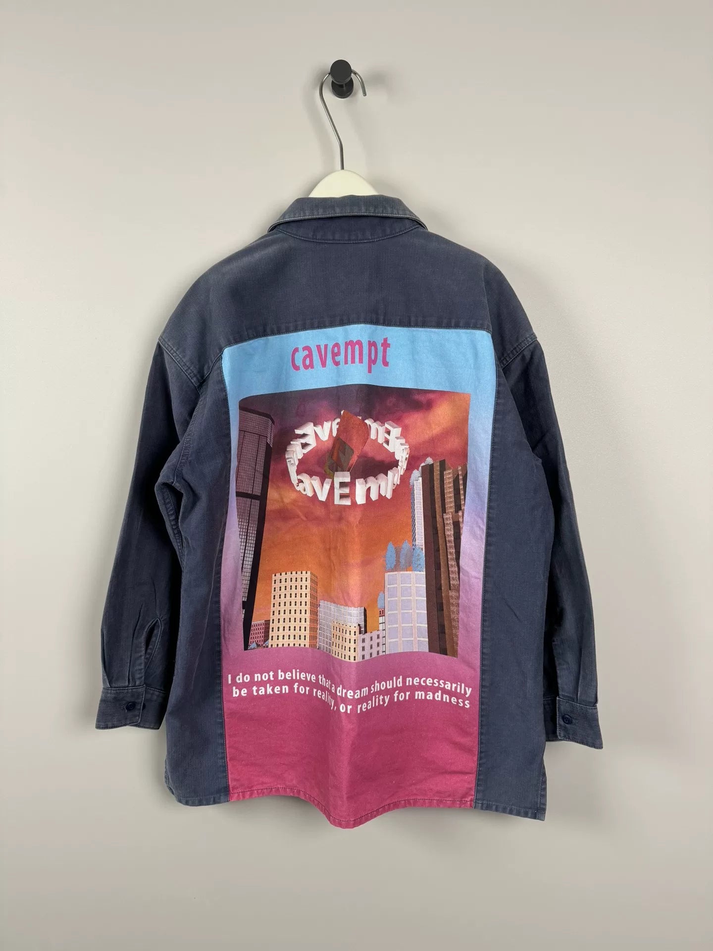 vintage cavempt washed denim jacket M size