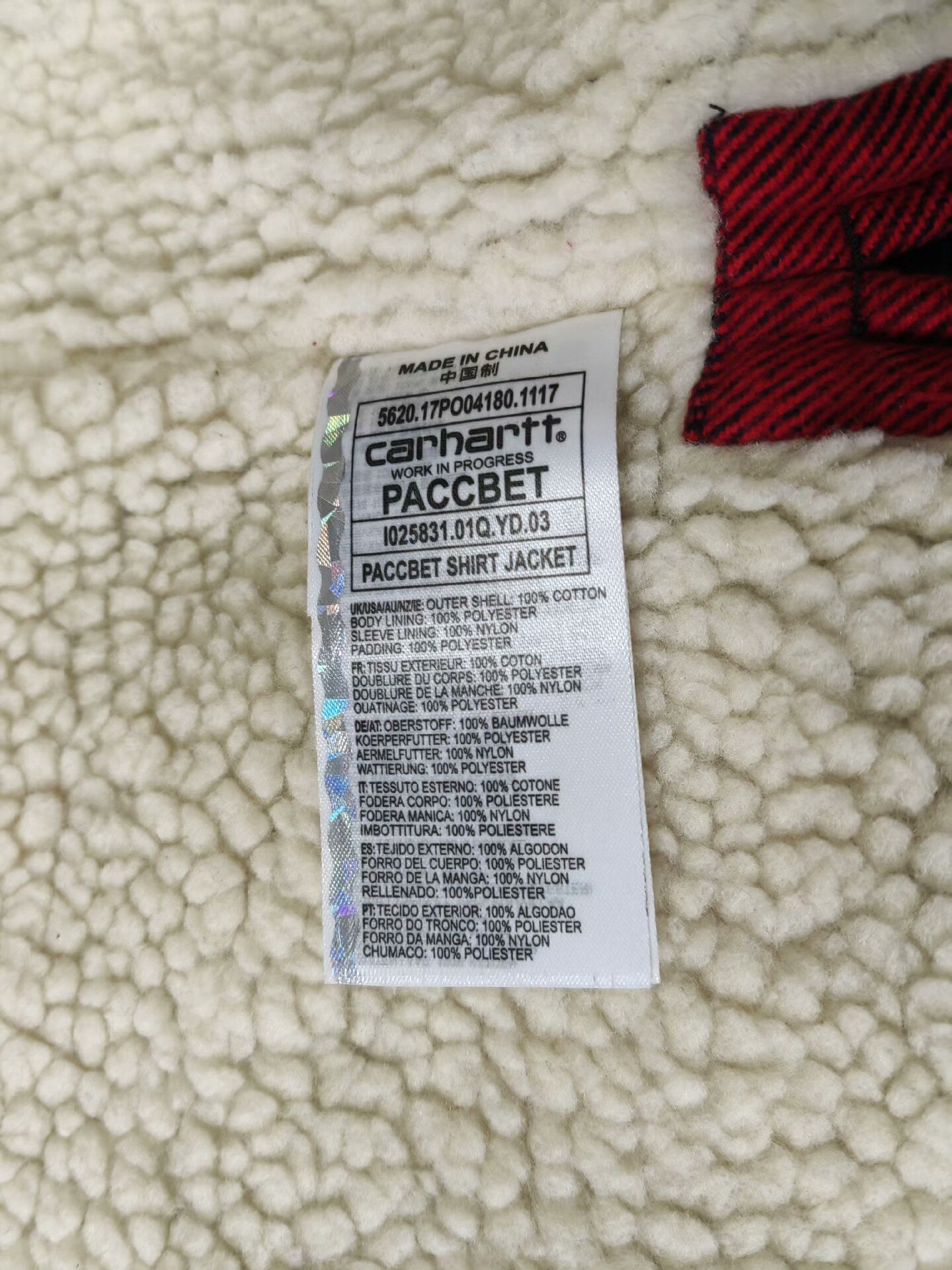 carhartt wip paccbest flannel shirt jacket