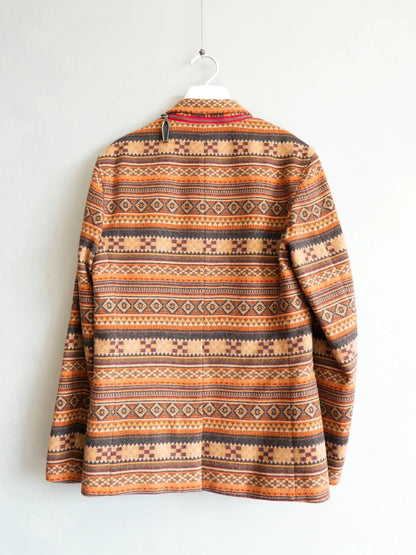 Yohji Yamamoto Patterned Zip Jacket