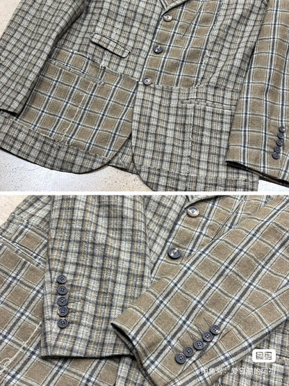 Ziggy Chen 21AW Deconstructed Wool-Cashmere Blazer
