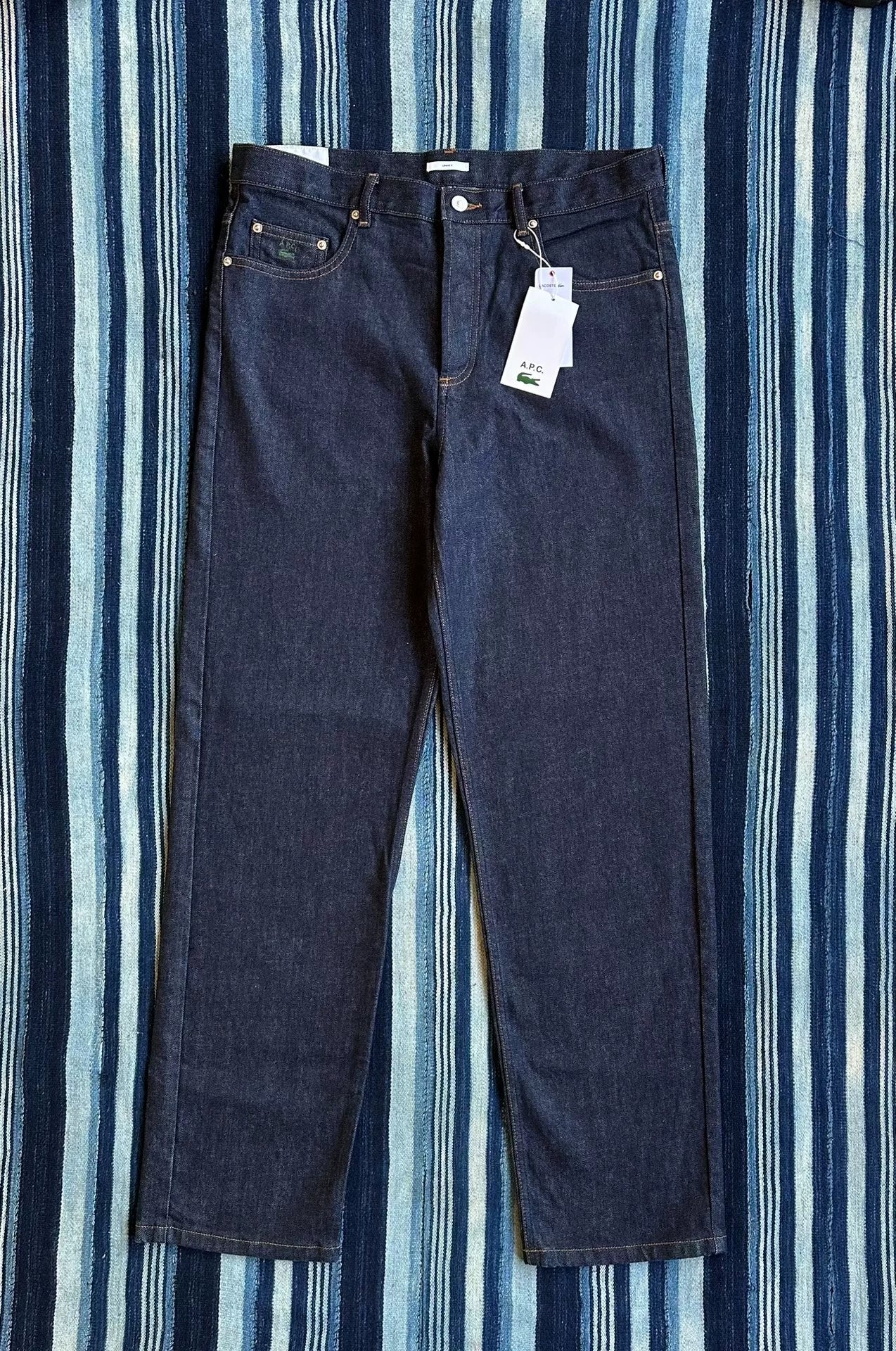 A.P.C X Lacoste Standard Indigo Denim Pants