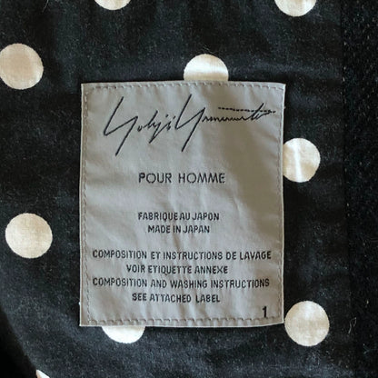 yohji yamamoto patchwork wool blazer