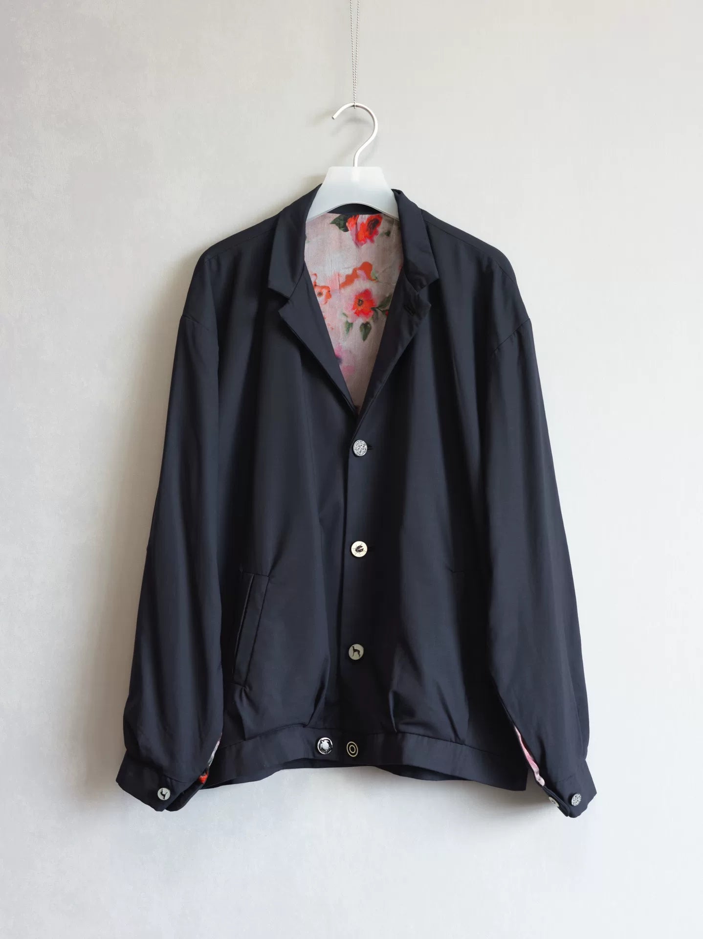 floral wool jacket by geoffrey b.small