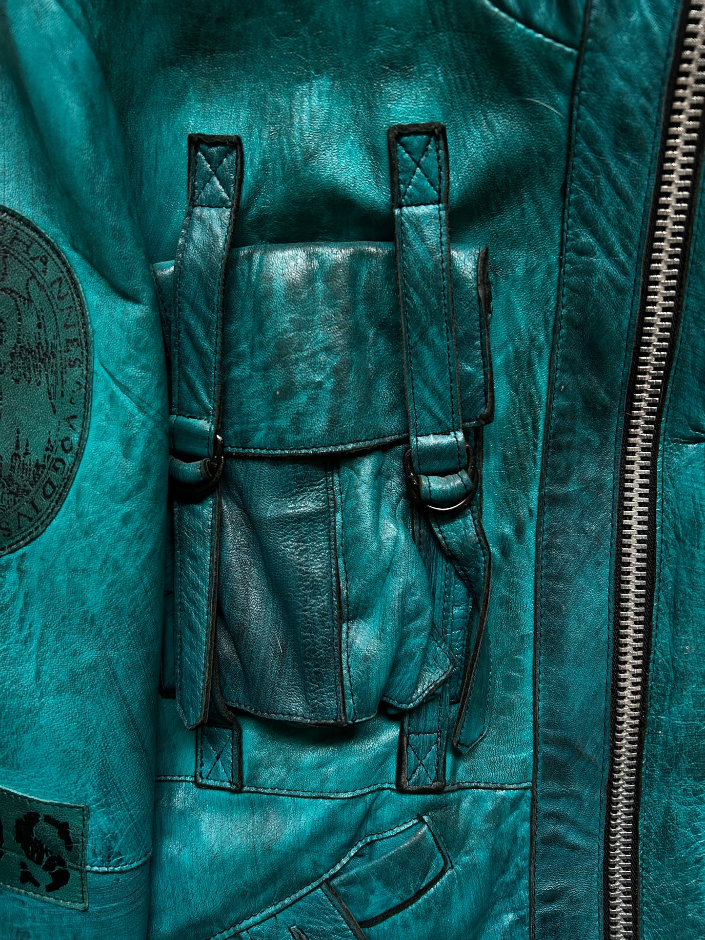Diamond Dogs Reworked Waxed Leather Jacket