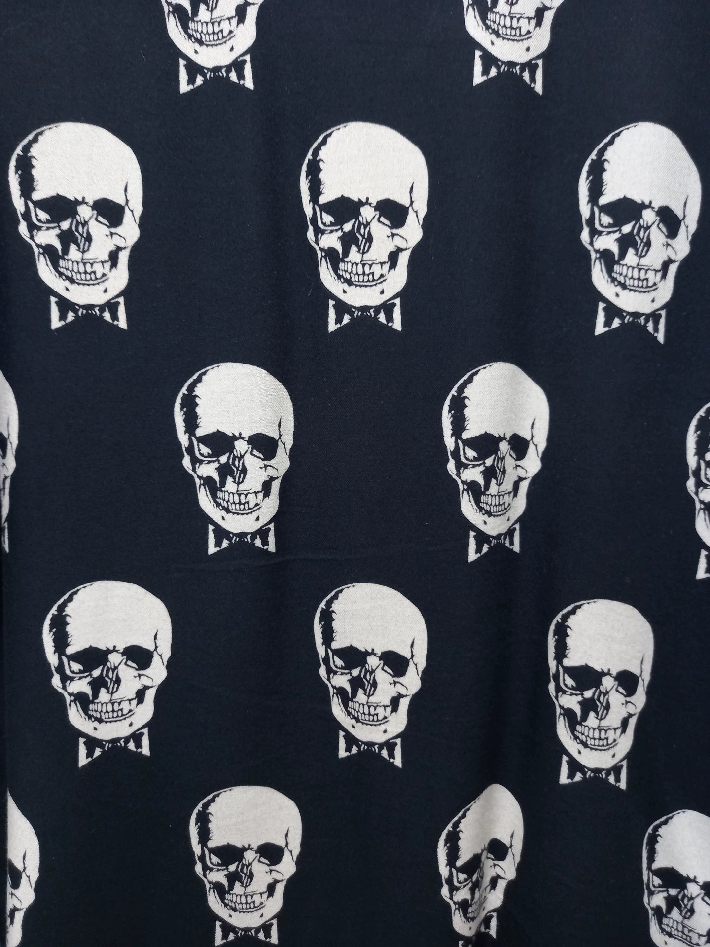 Saint Laurent 15SS Skull Print Shirt