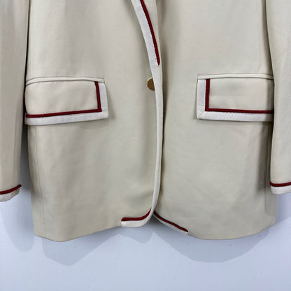 Gucci Printed Blazer with Gold Accents