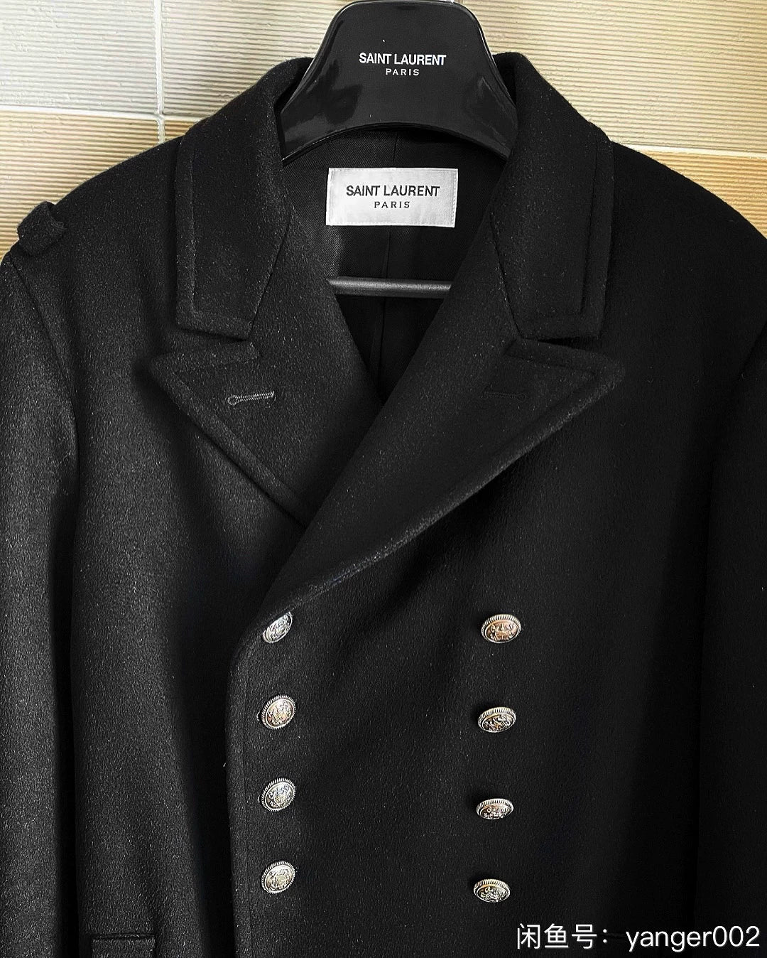 Saint Laurent Men's Double-Breasted Coat
