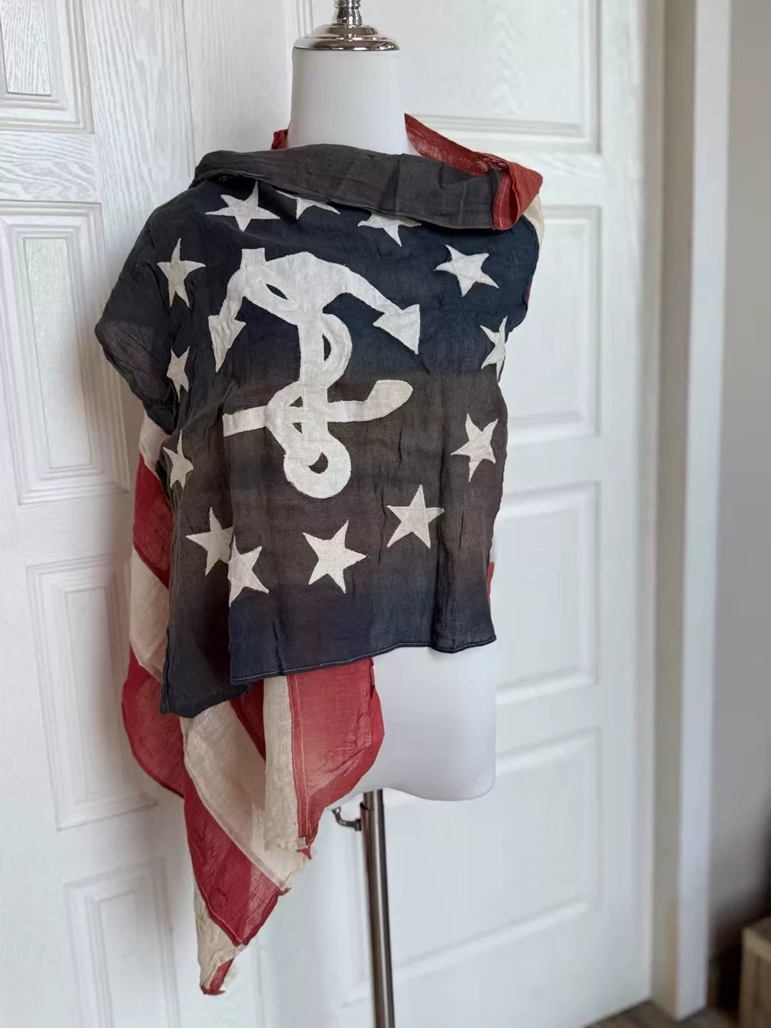 RRL DoubleL Cotton-Linen Scarf Shawl