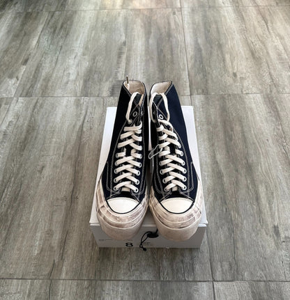 visvim skagway hi g.patten navy canvas shoes