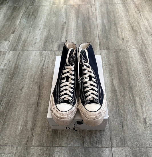 visvim skagway hi g.patten navy canvas shoes