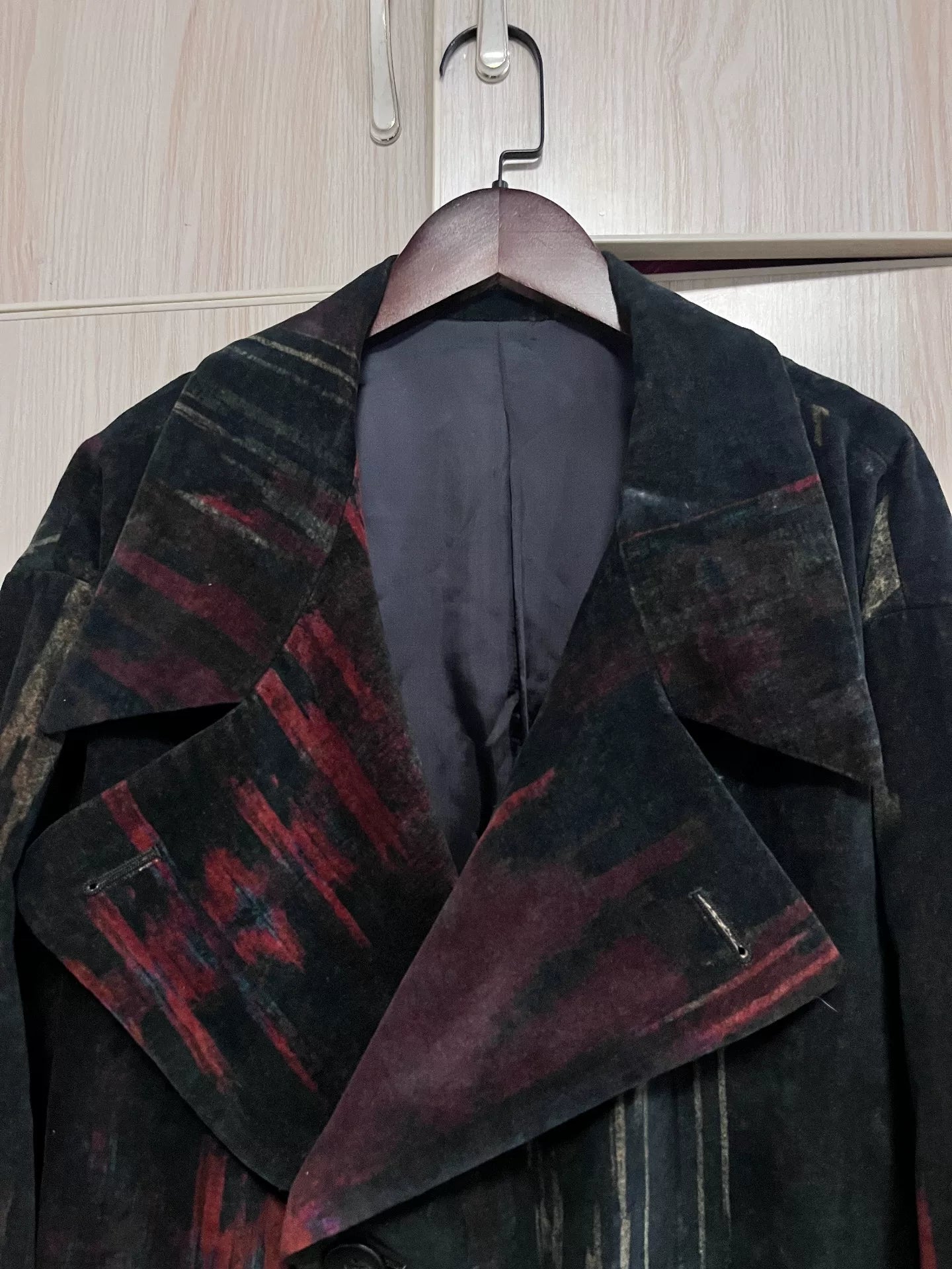 Yohji Yamamoto 23AW Runway Look7 Cotton Velvet Coat