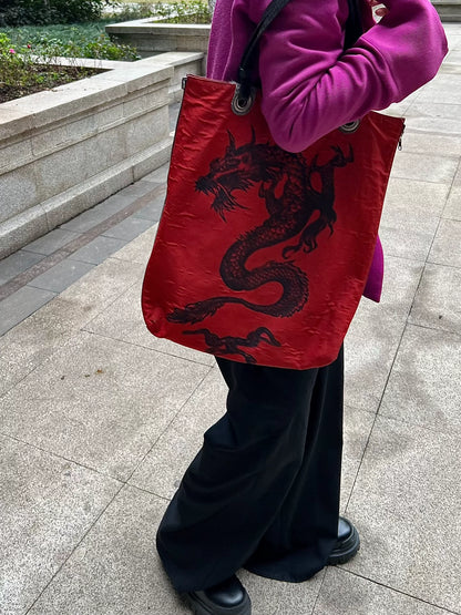 Jean Paul Gaultier Dragon Double-Sided Shoulder Bag