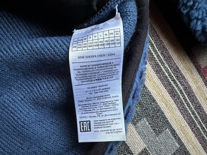 burton mine77 italian sherpa pocketed crew sweatshirt