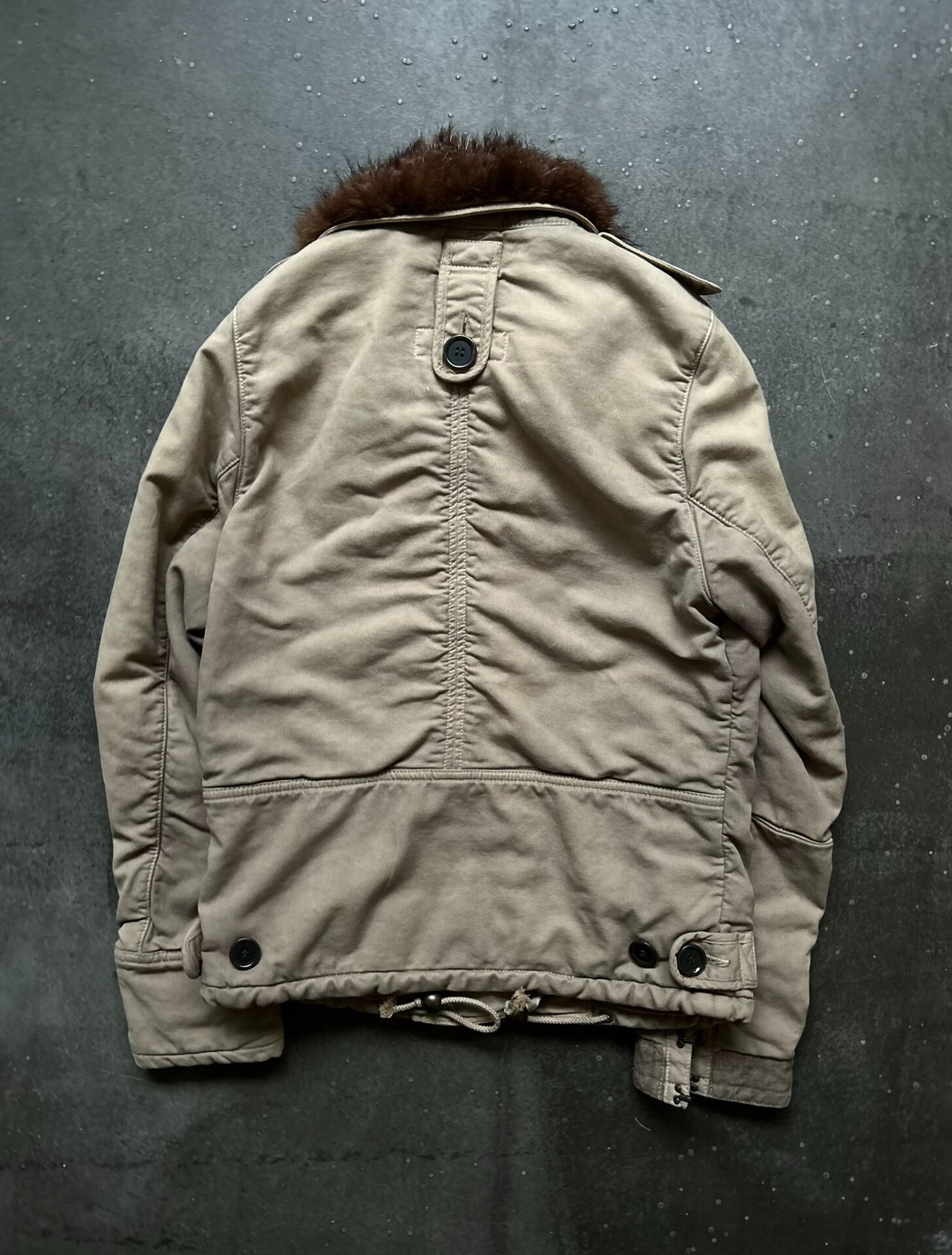 Share Spirit Fur-Collared Cotton Jacket