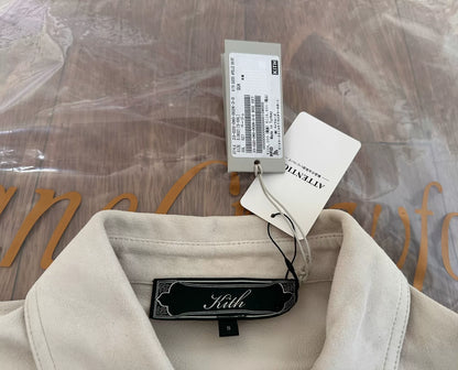 kith sheepskin suede apollo shirt