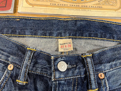 RRL Distressed Patched Vintage Jeans