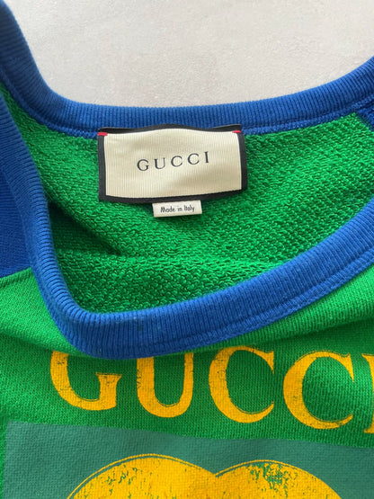 Gucci Green and Blue Knitted Sweatshirt