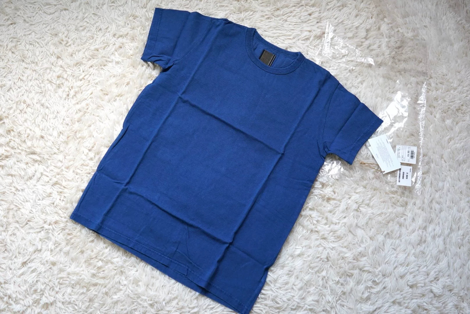 visvim crew neck indigo tee