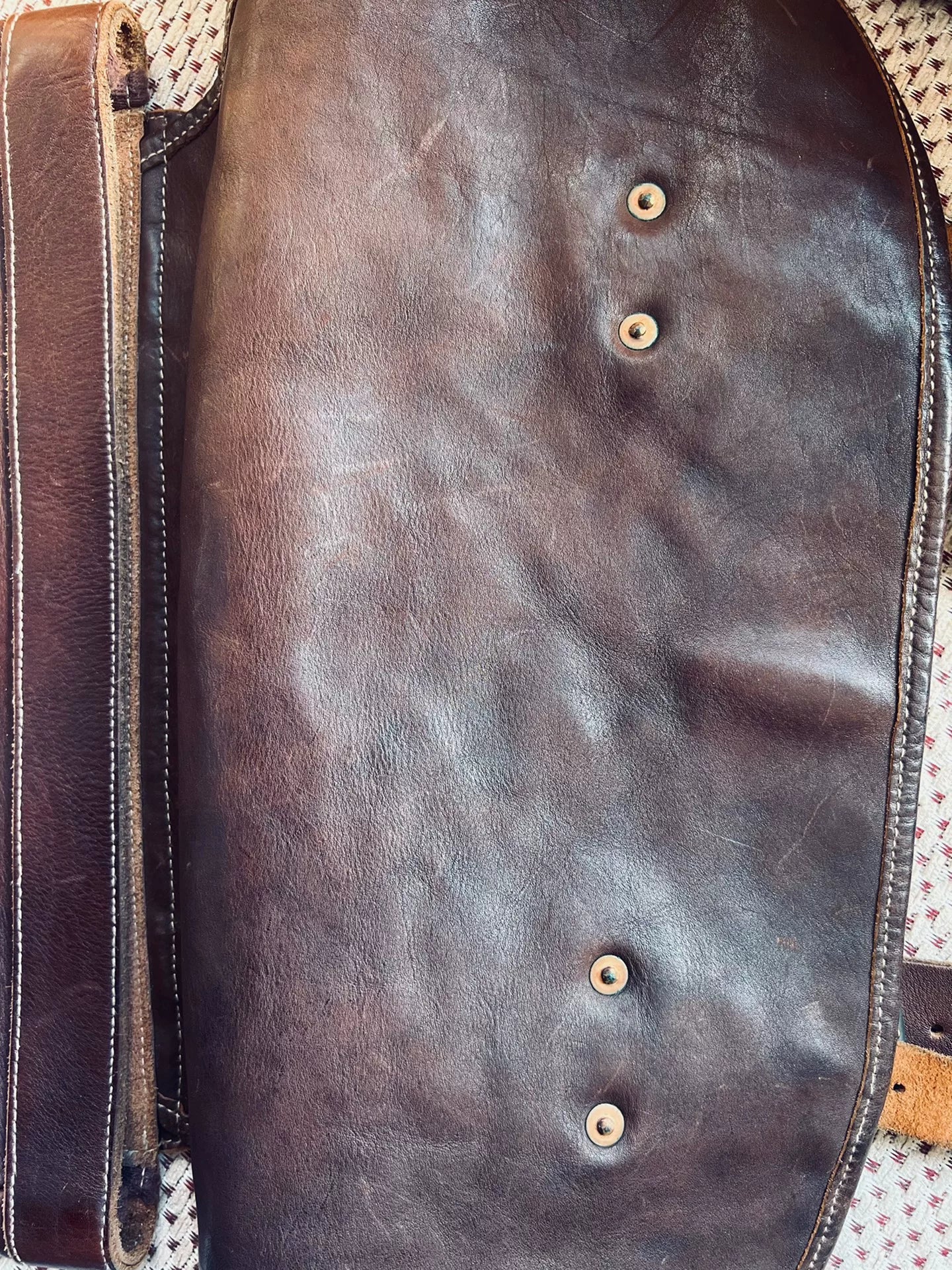 RRL Navajo Style Leather Messenger Bag