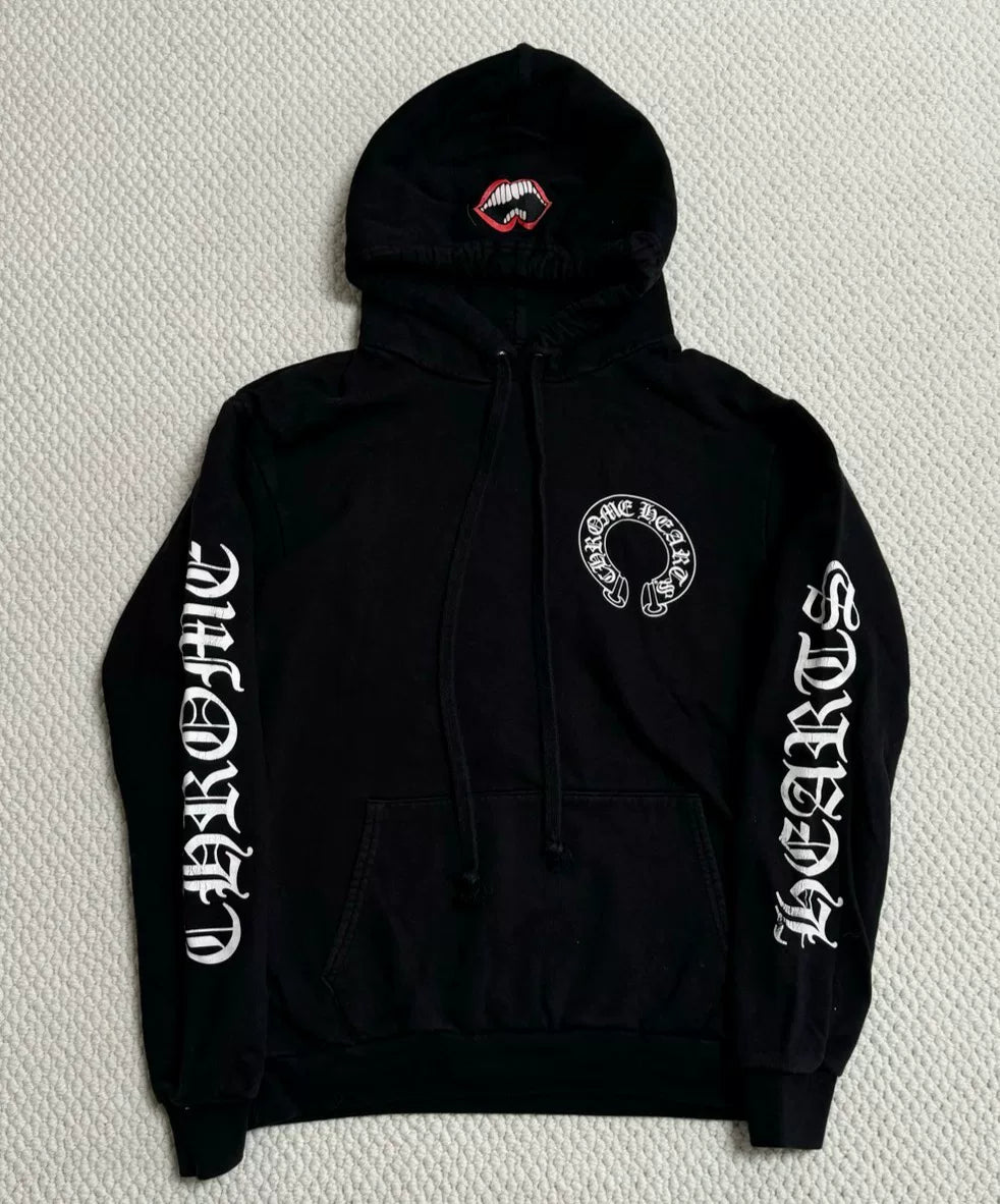 chromehearts limited edition black hoodie