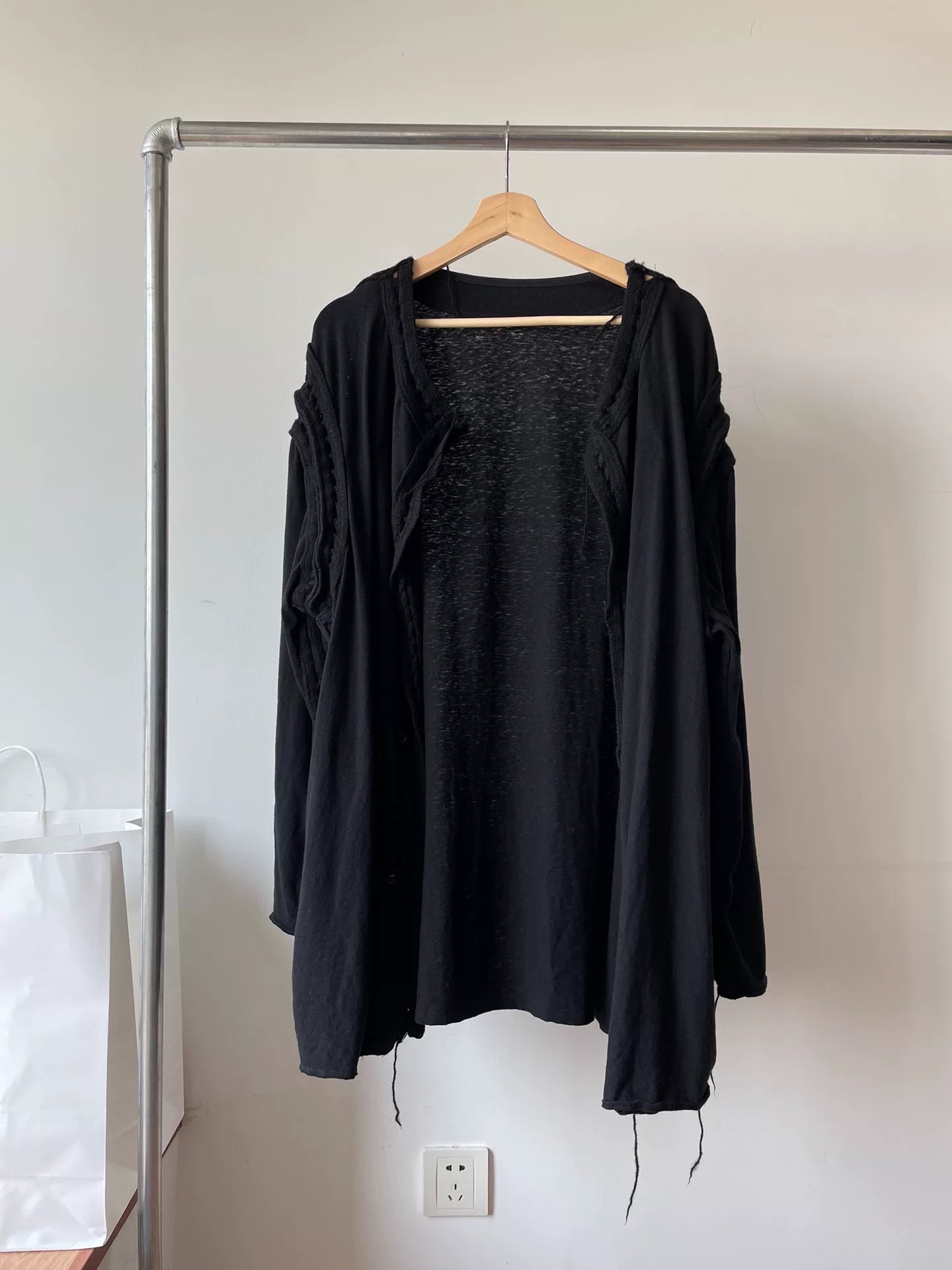 Yohji Yamamoto Pour Homme Black Cardigan
