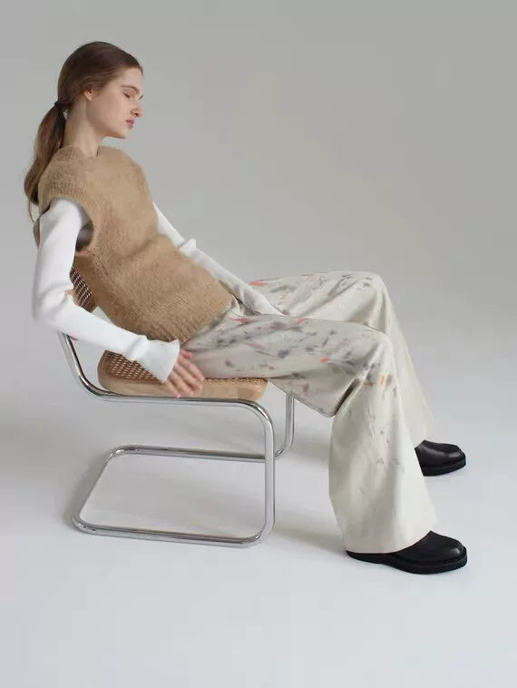 AURALEE 20AW WOOL HAND PAINTED SLACKS