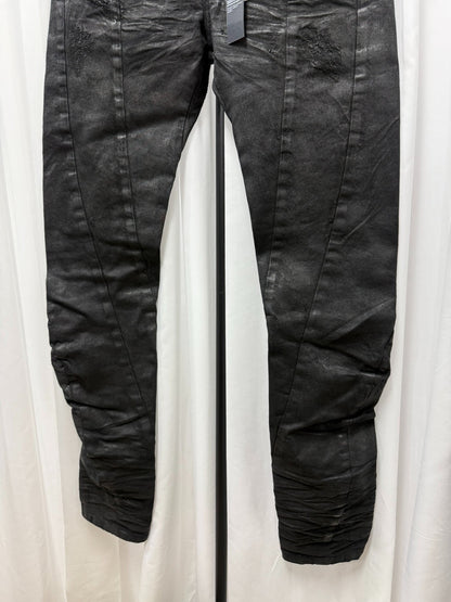 Julius 7 Distressed Spiral Denim Pants