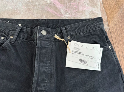 visvim cmky blk damaged jeans