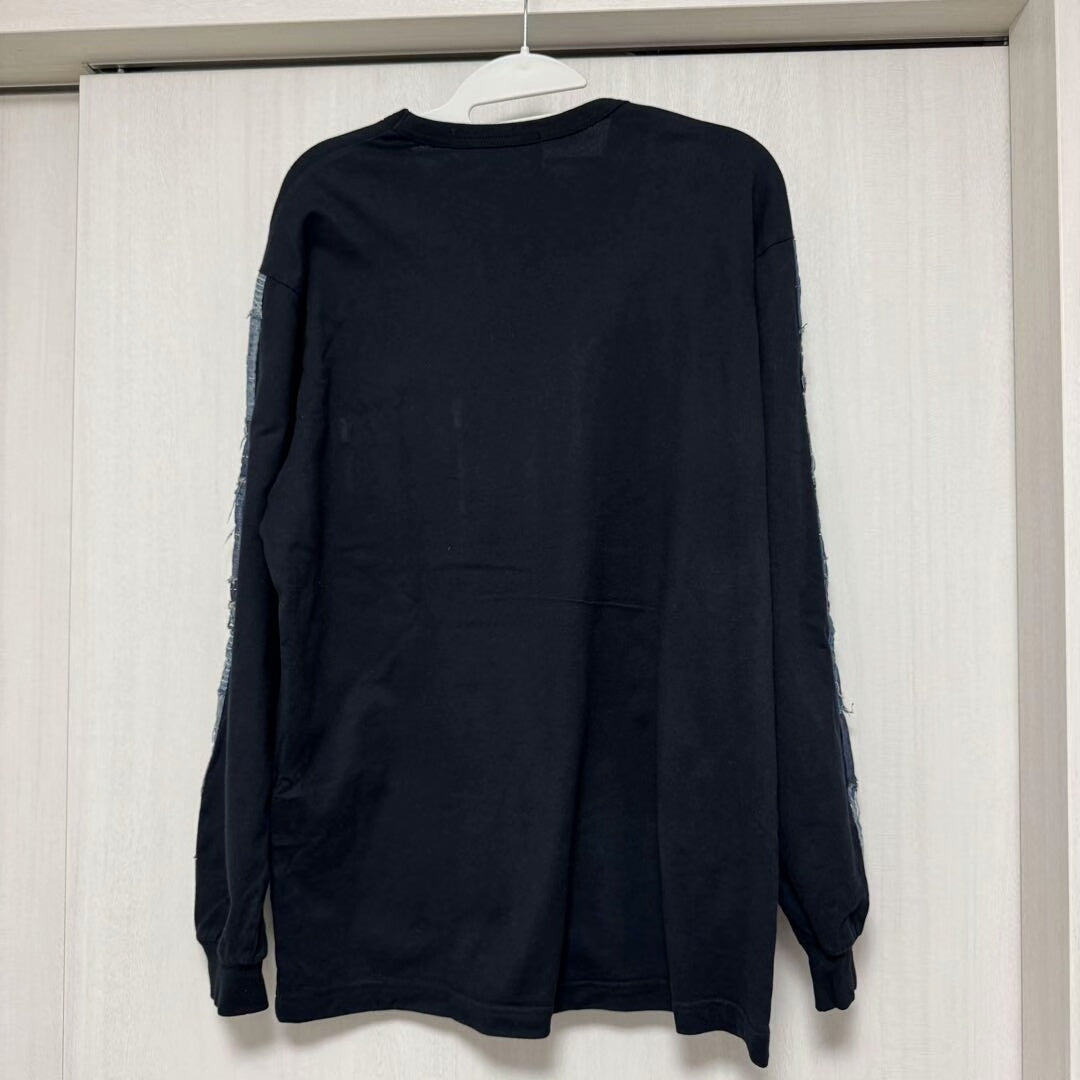 KUON Boro Trimmed Long Sleeve Sweatshirt