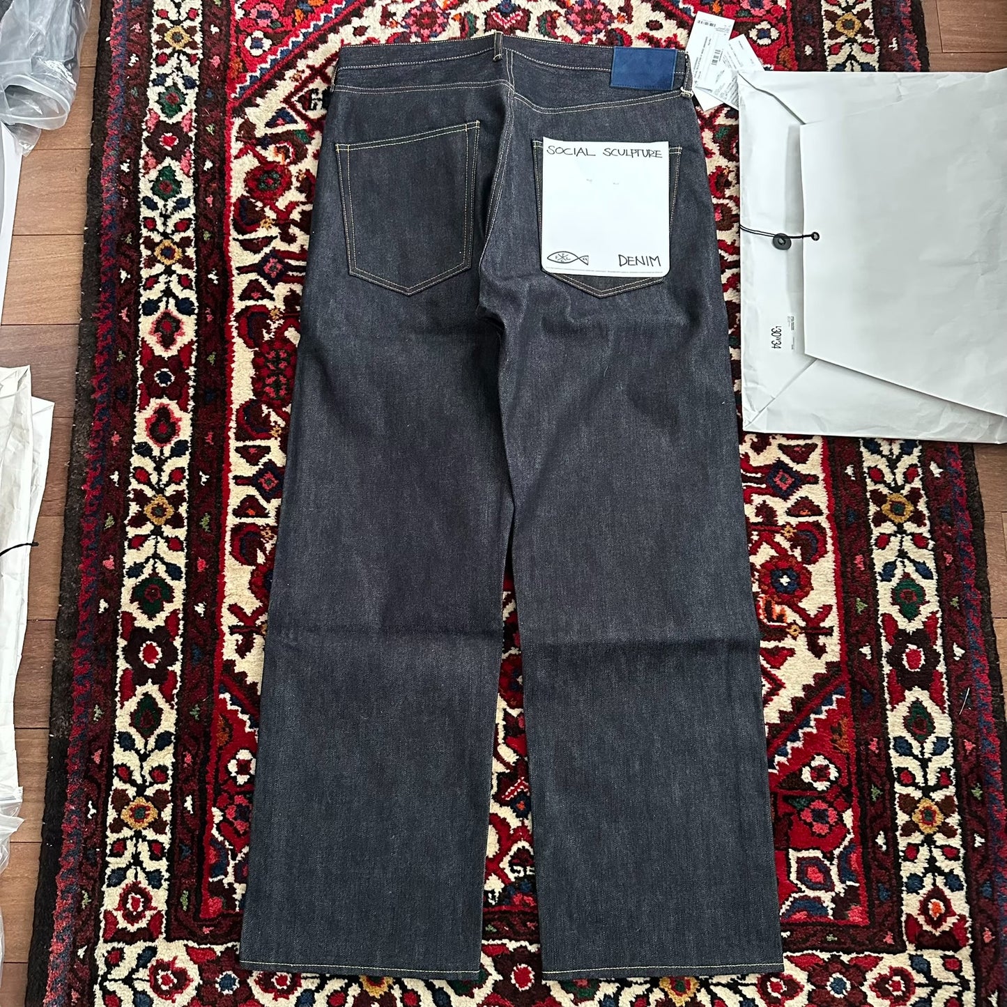 visvim wide denim pants w34l30