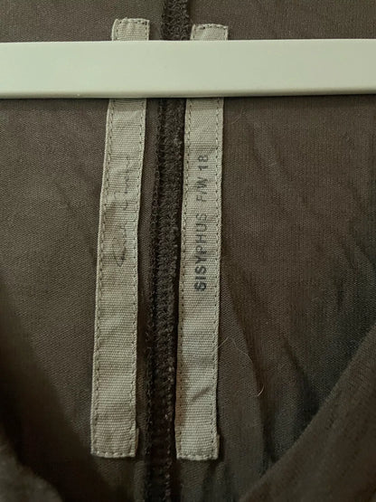 rick owens silk long sleeve top size 42