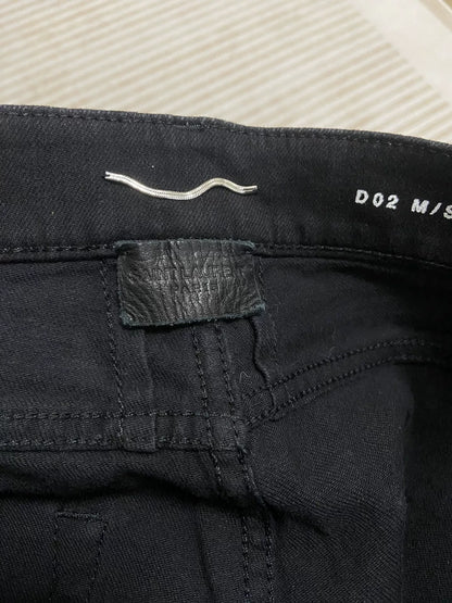 Saint Laurent Five-Zipper Black Jeans