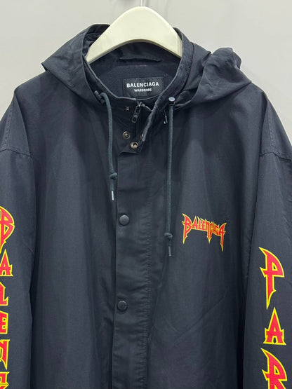 Balenciaga Lightning Letter Hoodie Windbreaker Jacket