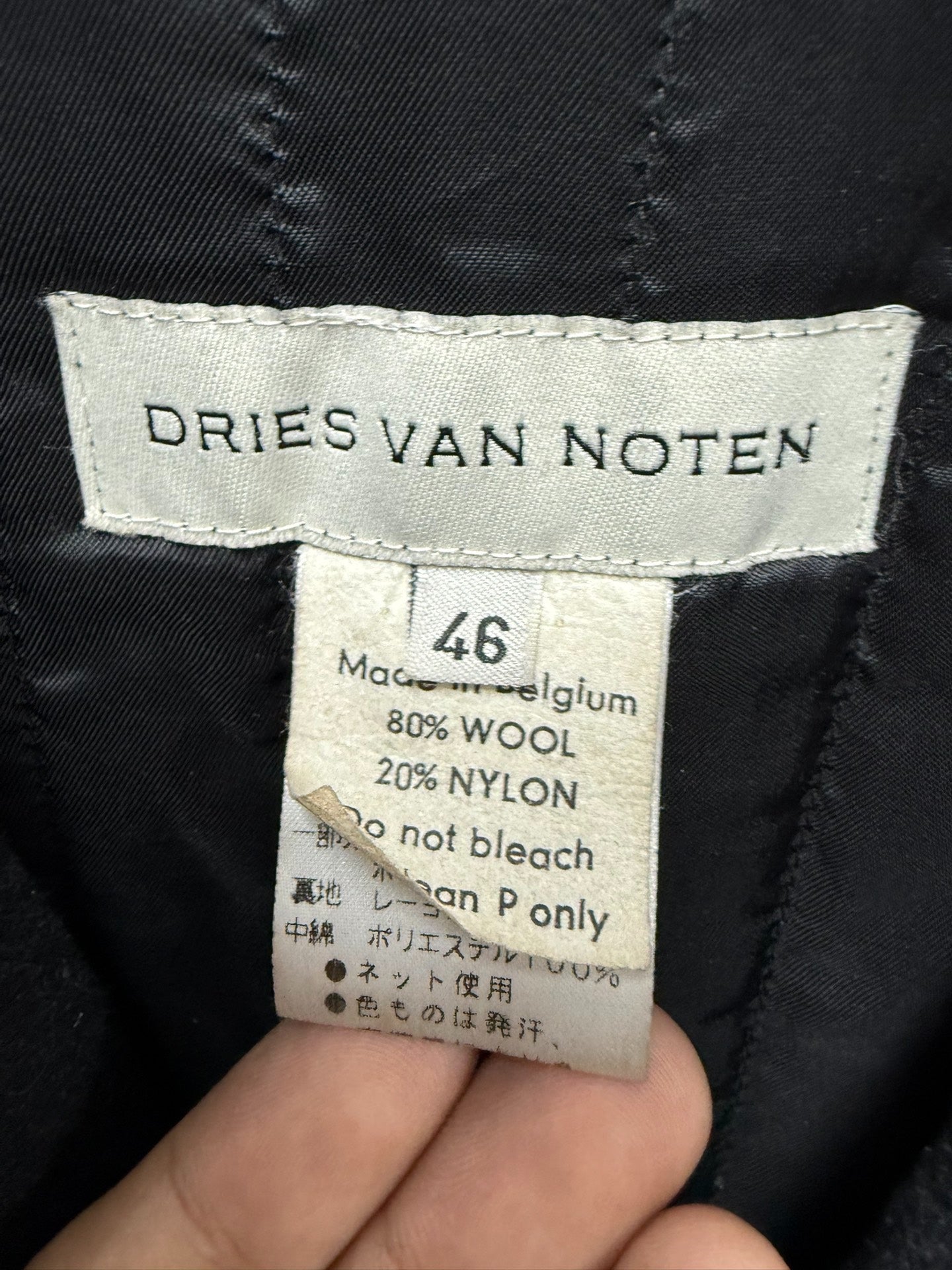 Dries Van Noten Fur Collar Loose Coat