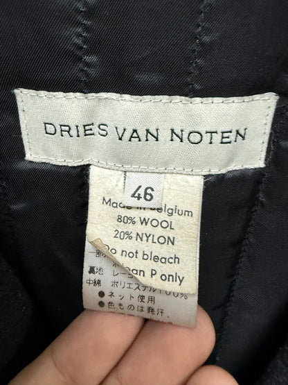 Dries Van Noten Fur Collar Loose Coat