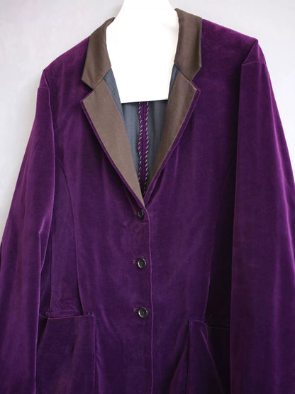 dual-sided velvet jacket by Yohji Yamamoto