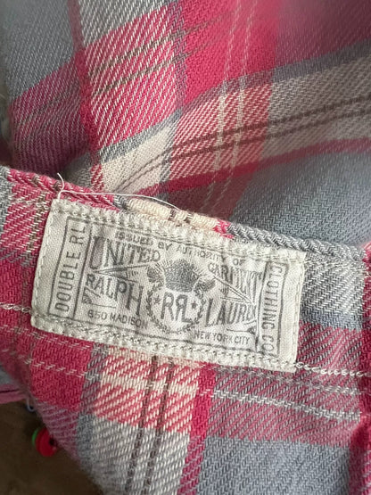 classic plaid double RL shirt for men