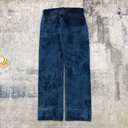 Freewheelers Blue Dyed Vintage Denim Pants