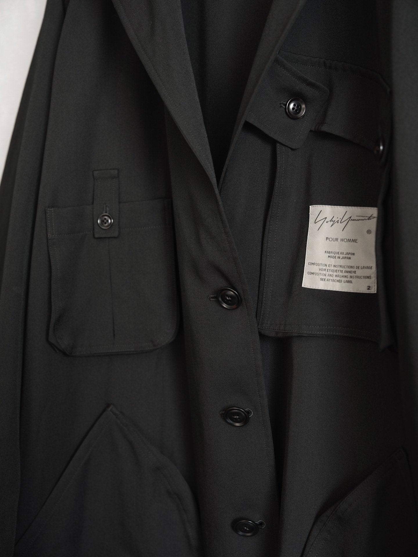 yohji yamamoto double-sided long coat