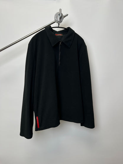 Prada vintage Sports Half-Zip Fleece Jacket