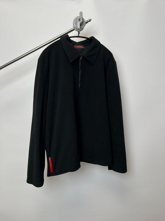 Prada vintage Sports Half-Zip Fleece Jacket