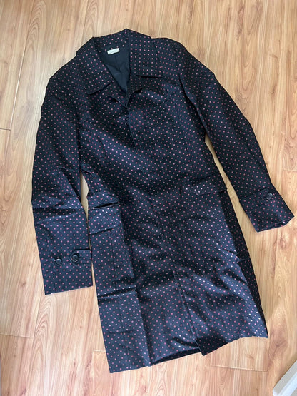 Comme des Garcons Runway Polka Dot Wool Coat