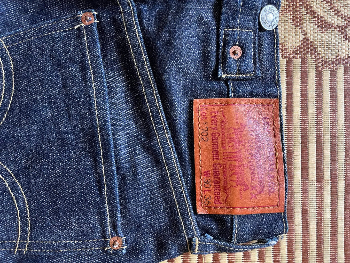 Levi's LVC S702XX Raw Denim Jeans