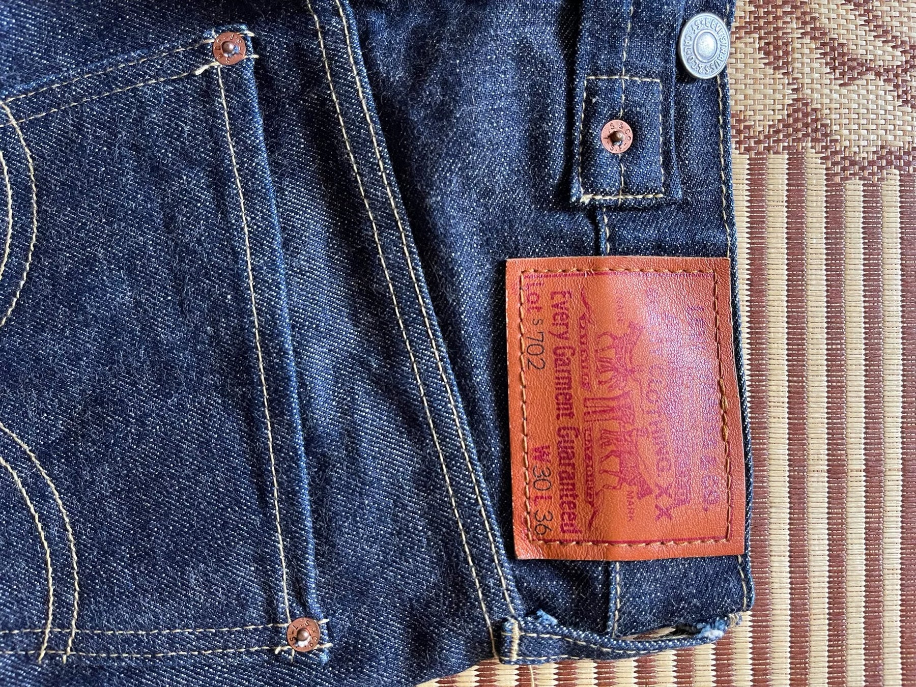 Levi's LVC S702XX Raw Denim Jeans