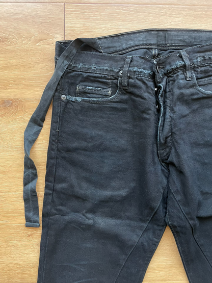 Rick Owens Dark Shadow Distressed Overdyed Denim