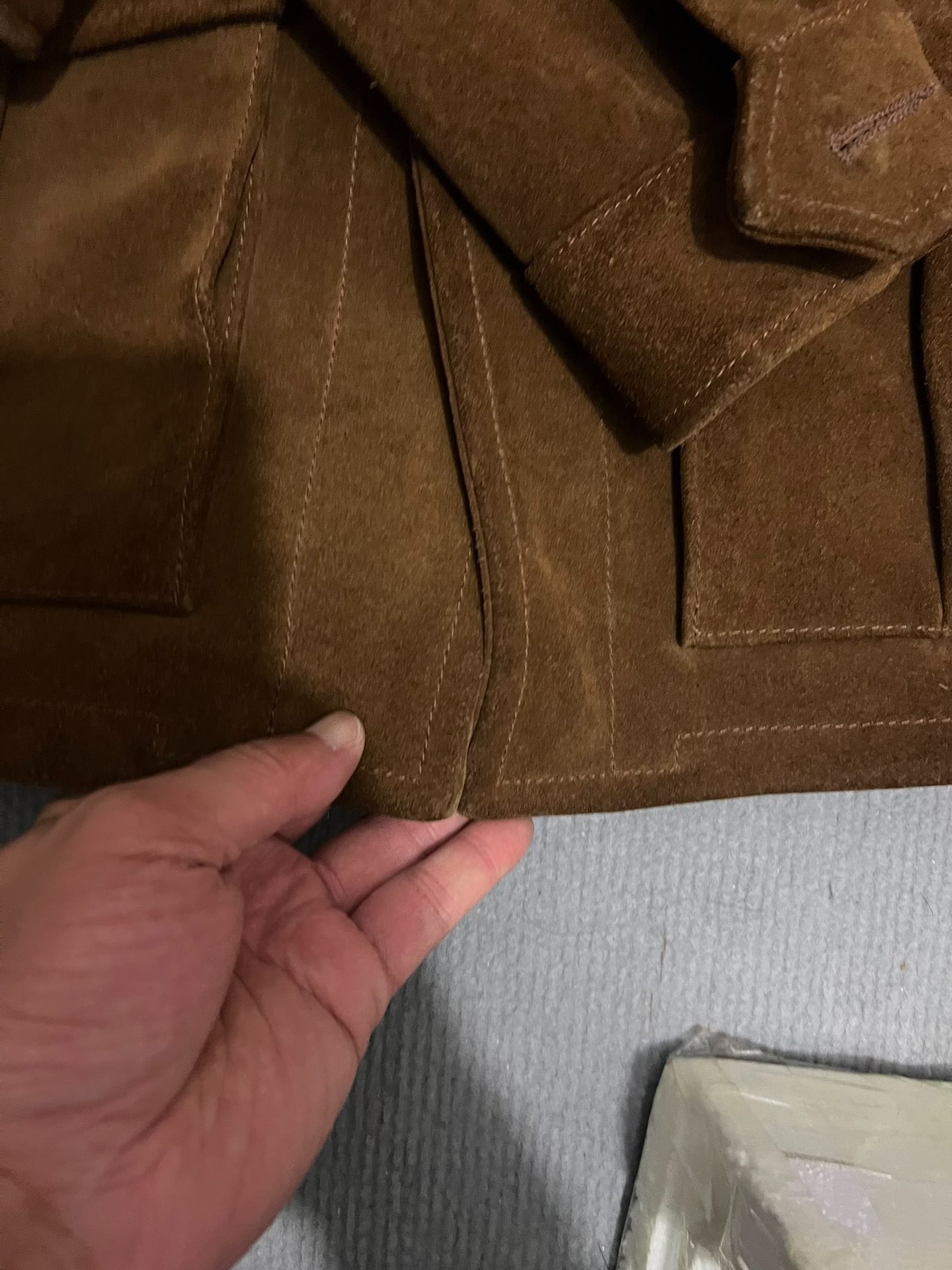 Vintage Suede Work Leather Jacket