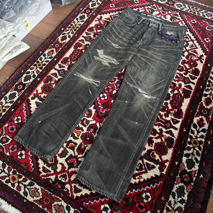 black denim pants from neighborhood
