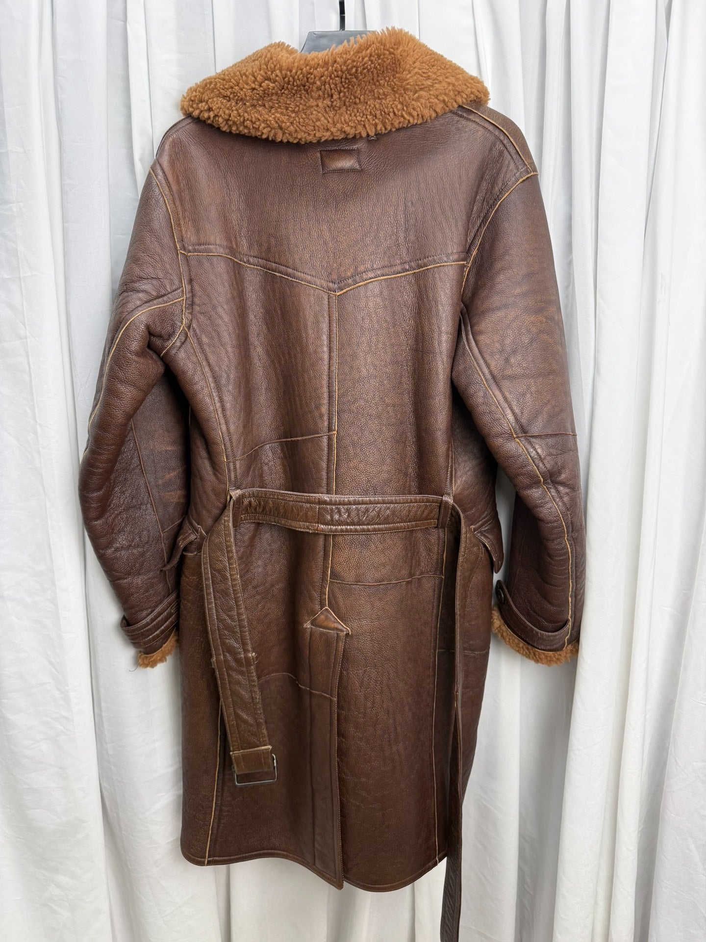 DOUBLE RL Shearling Farmer Coat